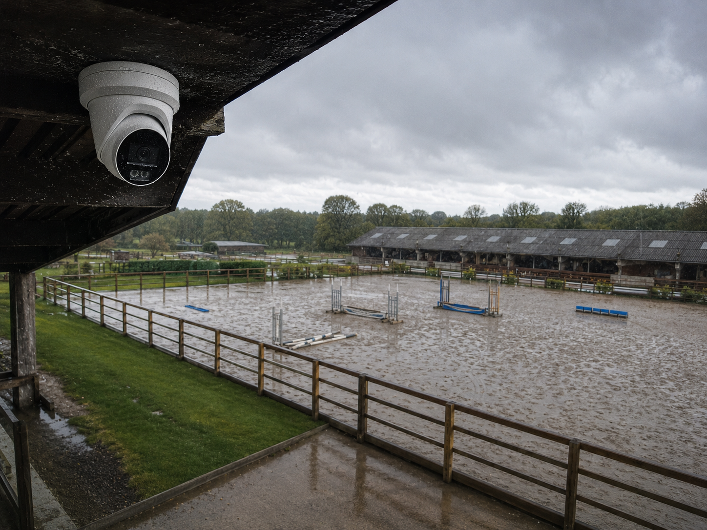 Camera operating in wet weather